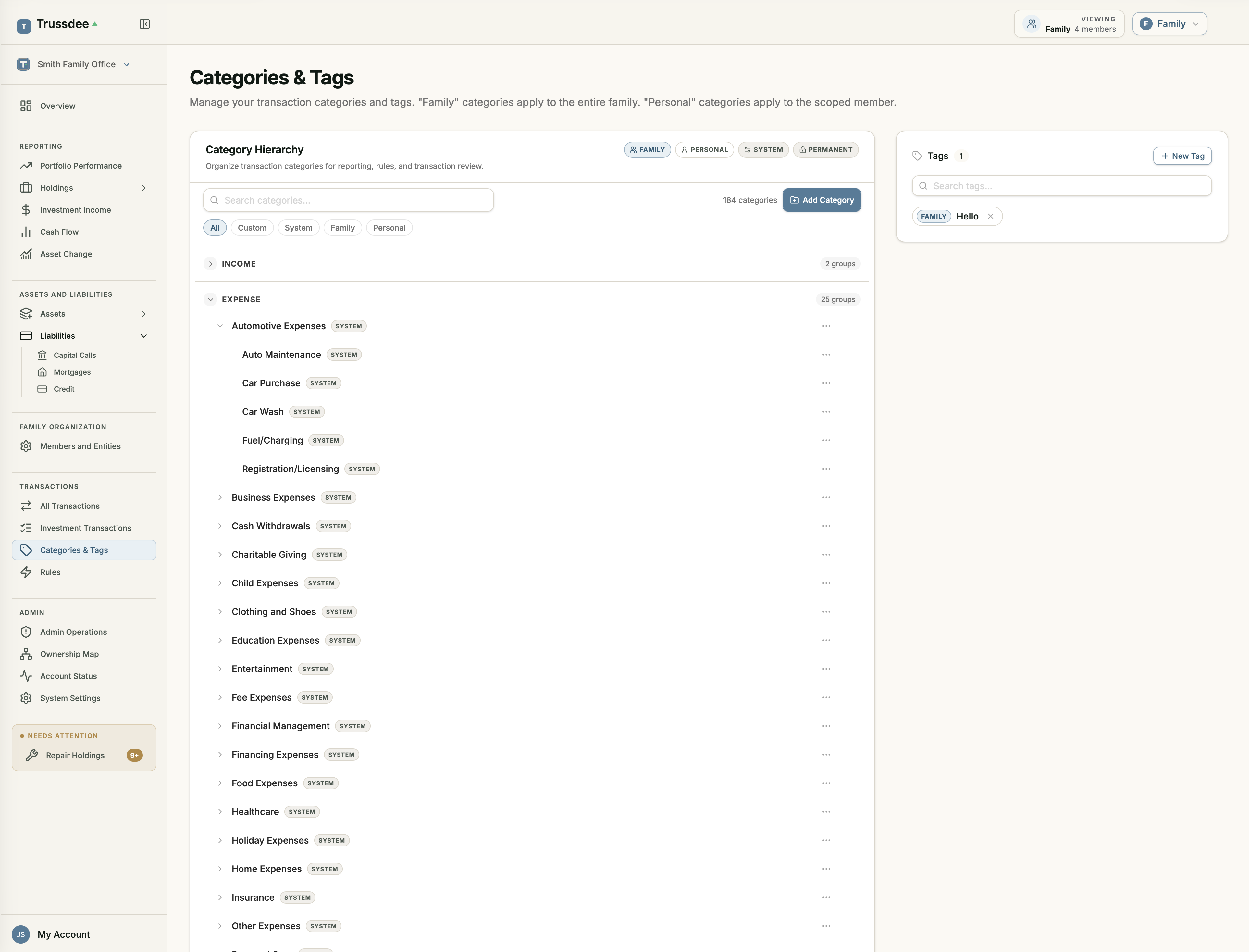 Categories and Tags
